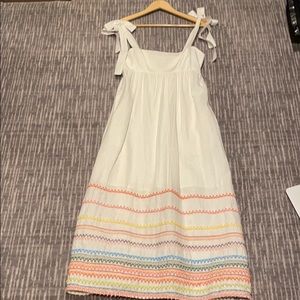 Zimmerman multi colored midi linen summer dress